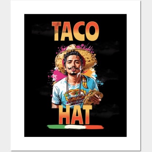 Taco hat Posters and Art